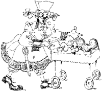Cartoon: Nancy Nurse with Humor Cart